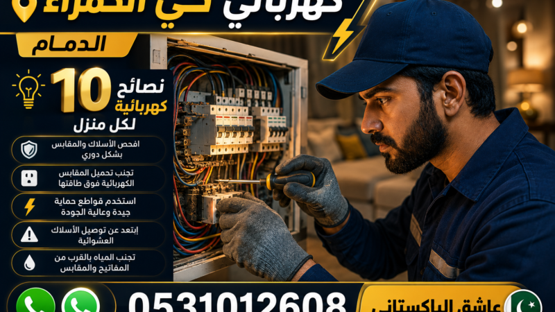 كهربائي حي الحمراء الدمام — 10 نصائح كهربائية لكل منزل | عاشق الباكستاني 0531012608
