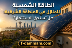 الطاقة الشمسية للمنازل في المنطقة الشرقية: هل تستحق الاستثمار؟